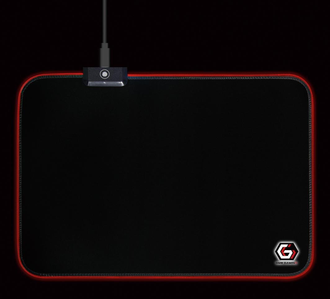 Podkładka pod mysz Gembird LED RGB 250 x 350 mm - obrazek 3