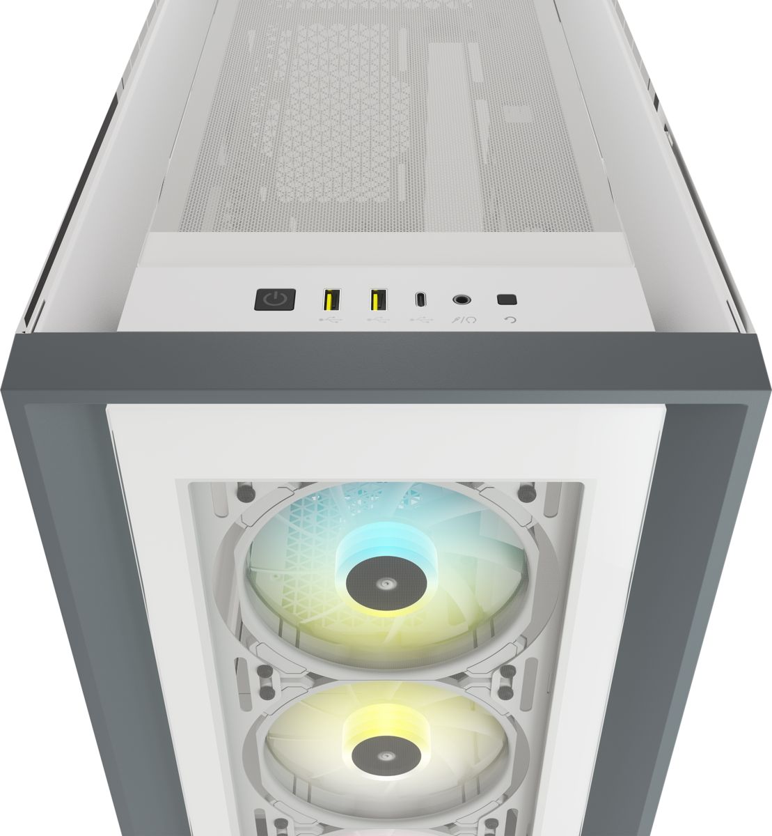 Obudowa Corsair iCUE 5000X RGB TG Biała - obrazek 3
