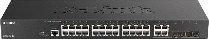 Switch D-Link DGS-2000-28 24x10/100/1000 MB/s Smart PoE 4xSFP