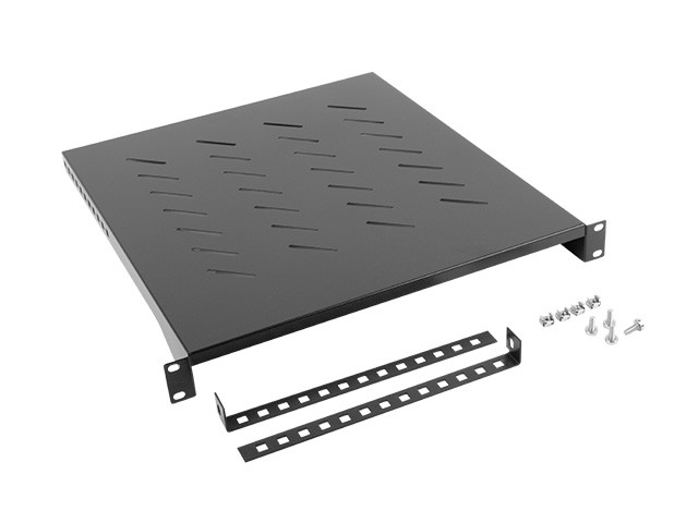 Półka do szaf rack 19'' 483 x 500 mm Czarna Lanberg