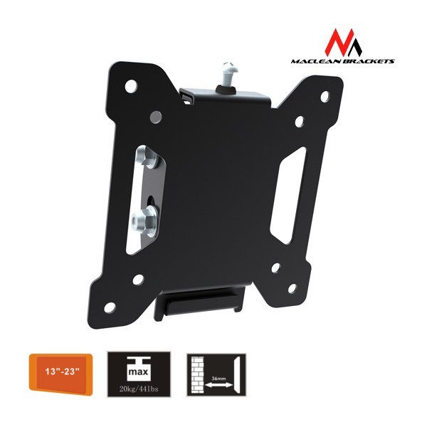 Uchwyt do mocowania LCD 13" - 27" - 20kg Ścienny Maclean