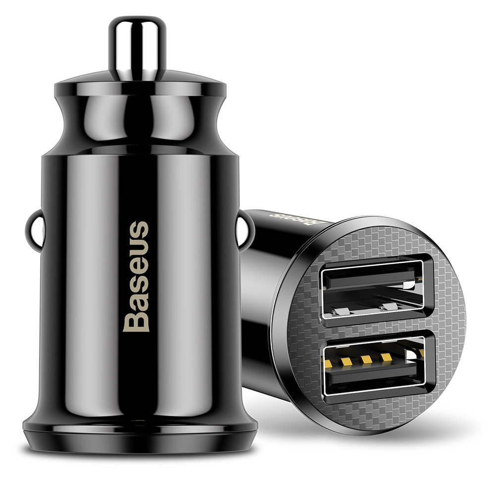 Ładowarka samochodowa USB 5V 3.1A 2 porty Baseus