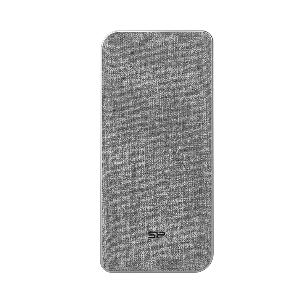 PowerBank Silicon Power 10000mAh QP77 1x USB-C, 2x USB-A QC3.0, PD Szary