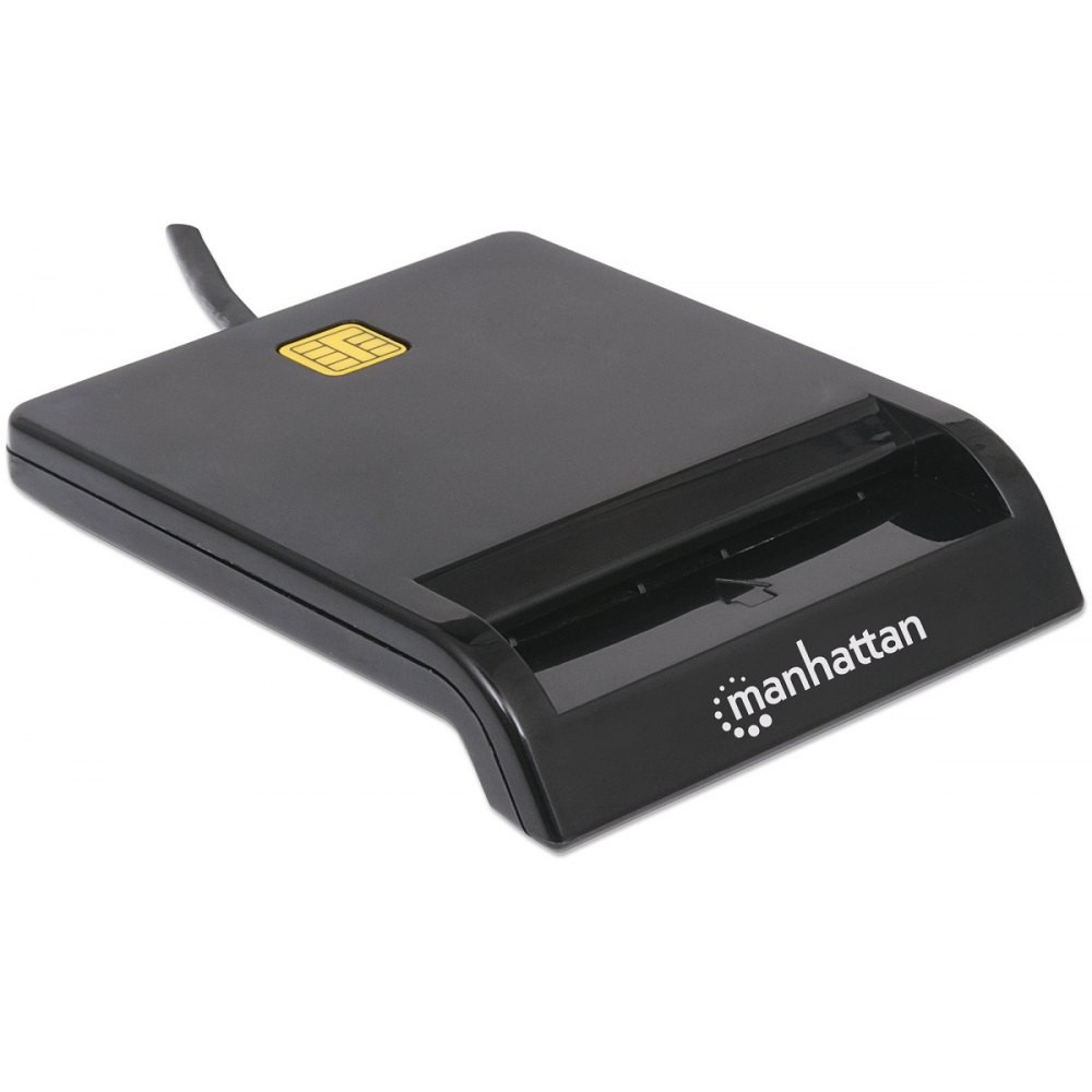 Czytnik kart Smart Card USB Manhattan Czarny - obrazek 2