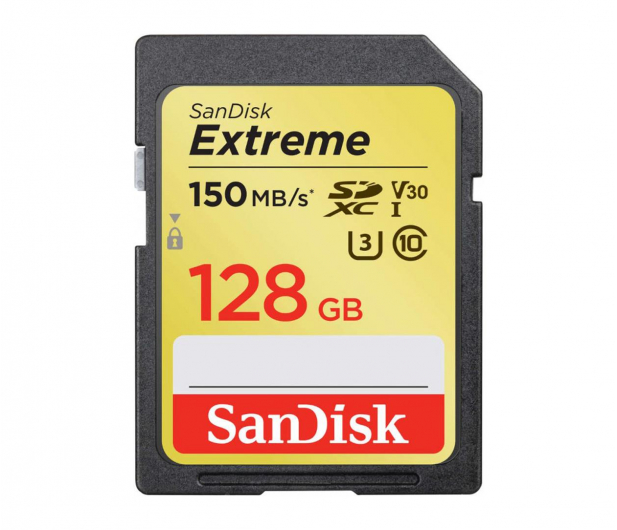 - karta pamieci SD 128GB SDXC SanDisk Extreme 180MB/70MB