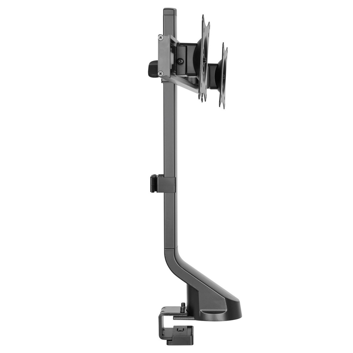 Uchwyt do mocowania LCD 17" - 27" - 14 Kg - 2 monitory - Biurkowy; obrotowy Maclean - obrazek 2