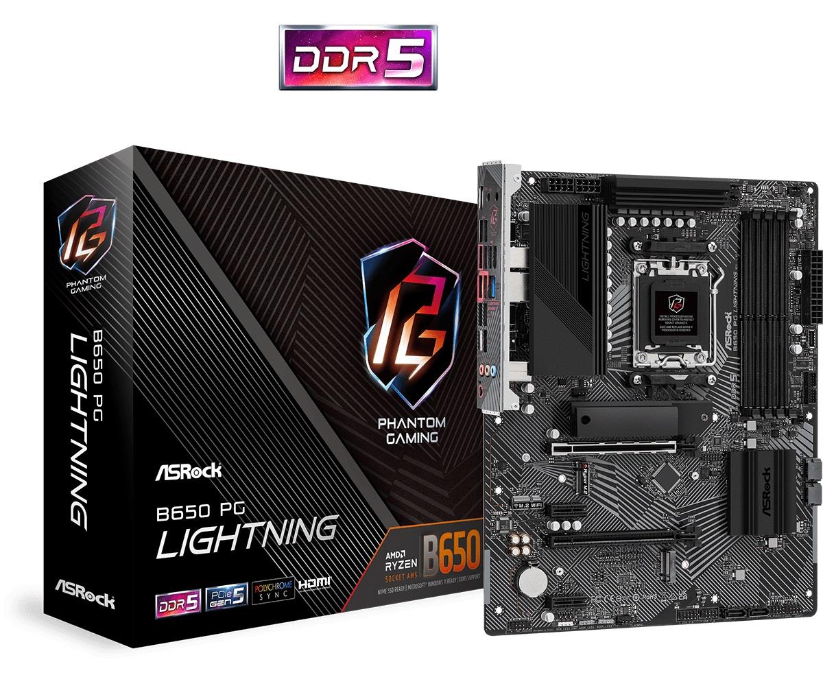 Płyta Socket AM5 ASRock B650 PG Lightning