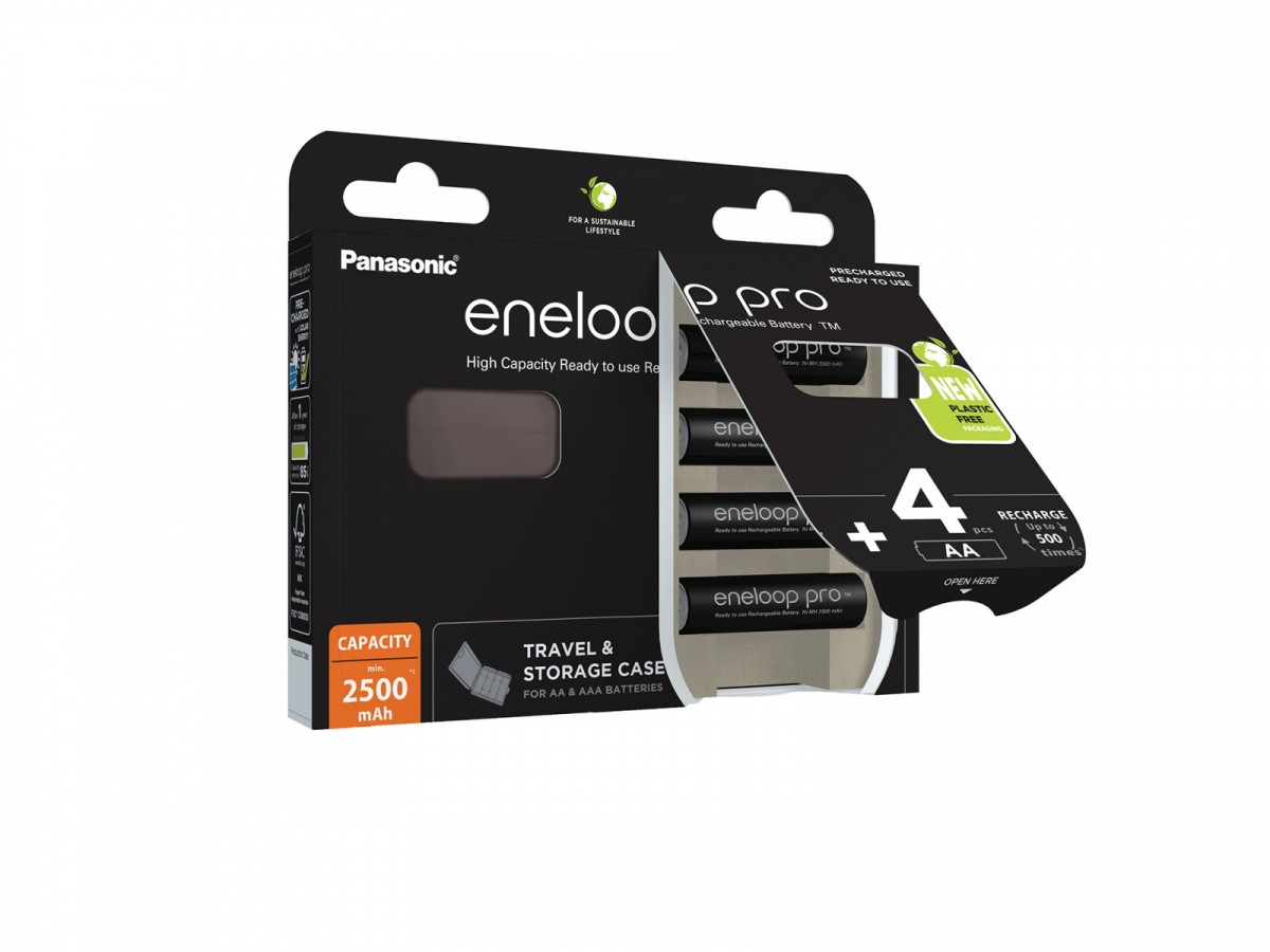 Akumulatorki AA/2500 mAh NIMH 4 szt. Panasonic Eneloop Pro + pudełko - obrazek 2