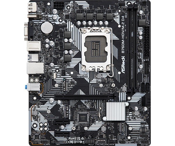 Płyta Socket LGA1700 ASRock B760M-HDV/M.2 D4 - obrazek 2