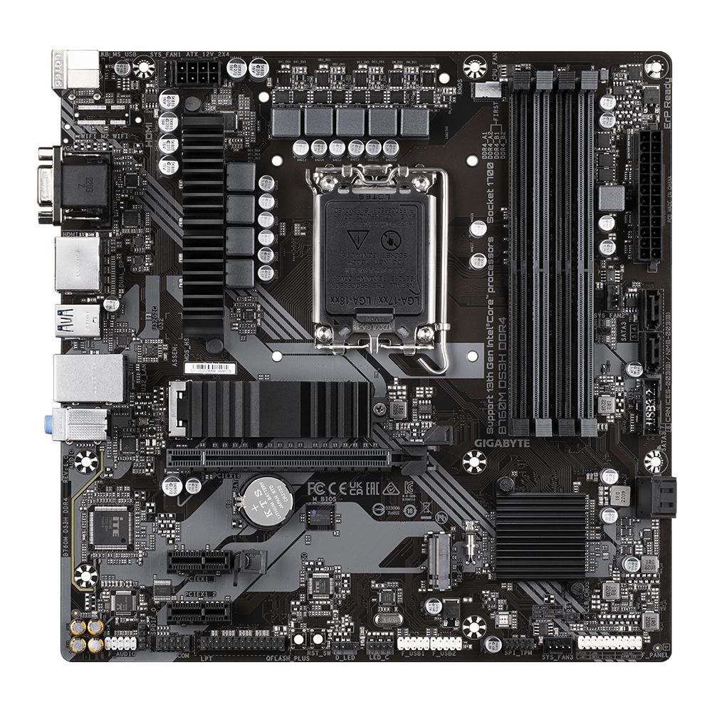 Płyta Socket LGA1700 Gigabyte B760M DS3H DDR4 - obrazek 4