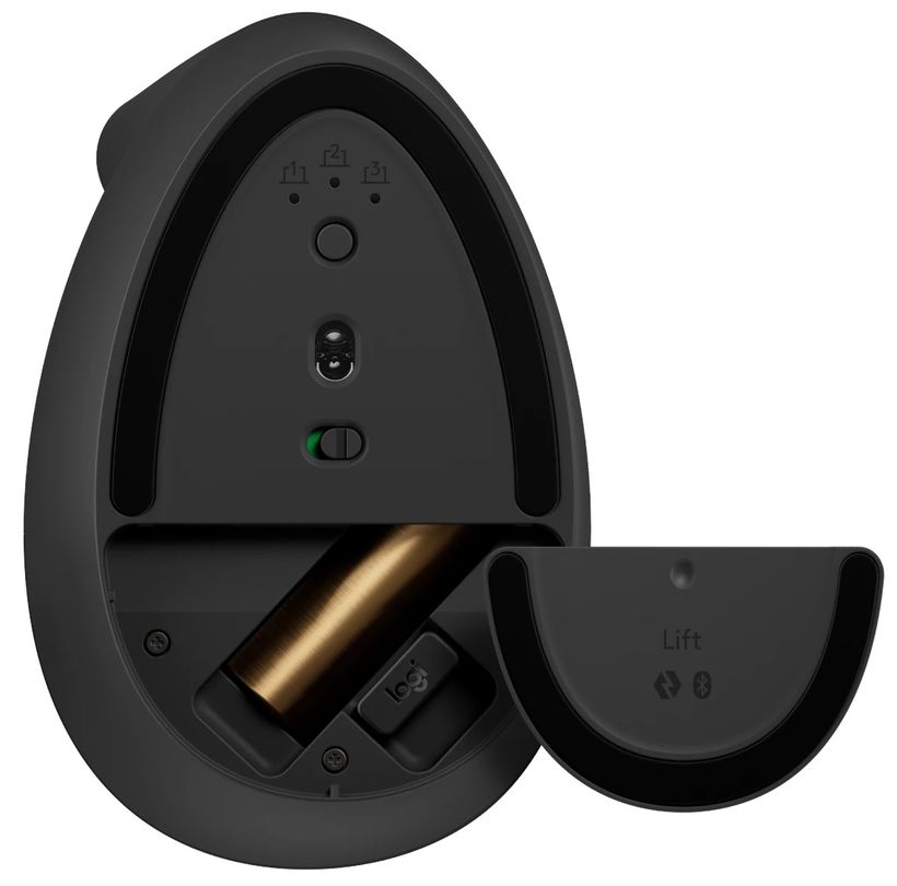 Mysz bezprzewodowa Logitech Lift Vertical for Business dla leworęcznych Grafitowa - obrazek 2