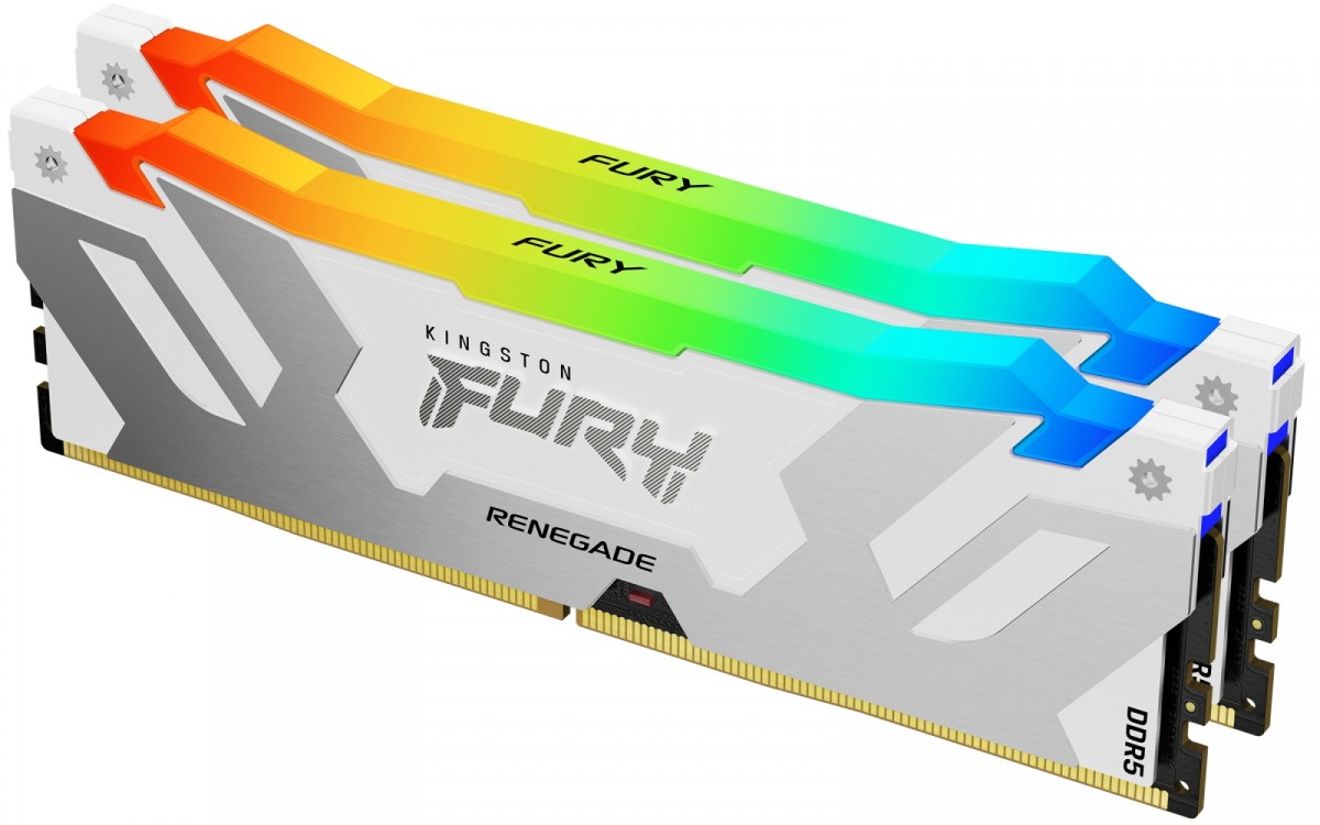 DIMM PC-7200 DDR5 32GB Kingston KF572C38RWAK2-32 Fury Renegade White RGB XMP **2 x 16GB**