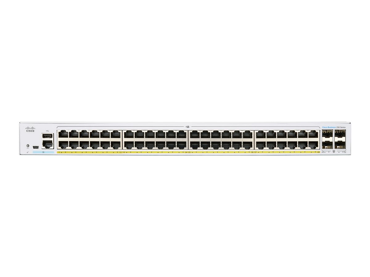 Switch Cisco CBS250-48PP-4G Smart 48-port Gigabit Partial PoE 4X1G SFP - obrazek 2