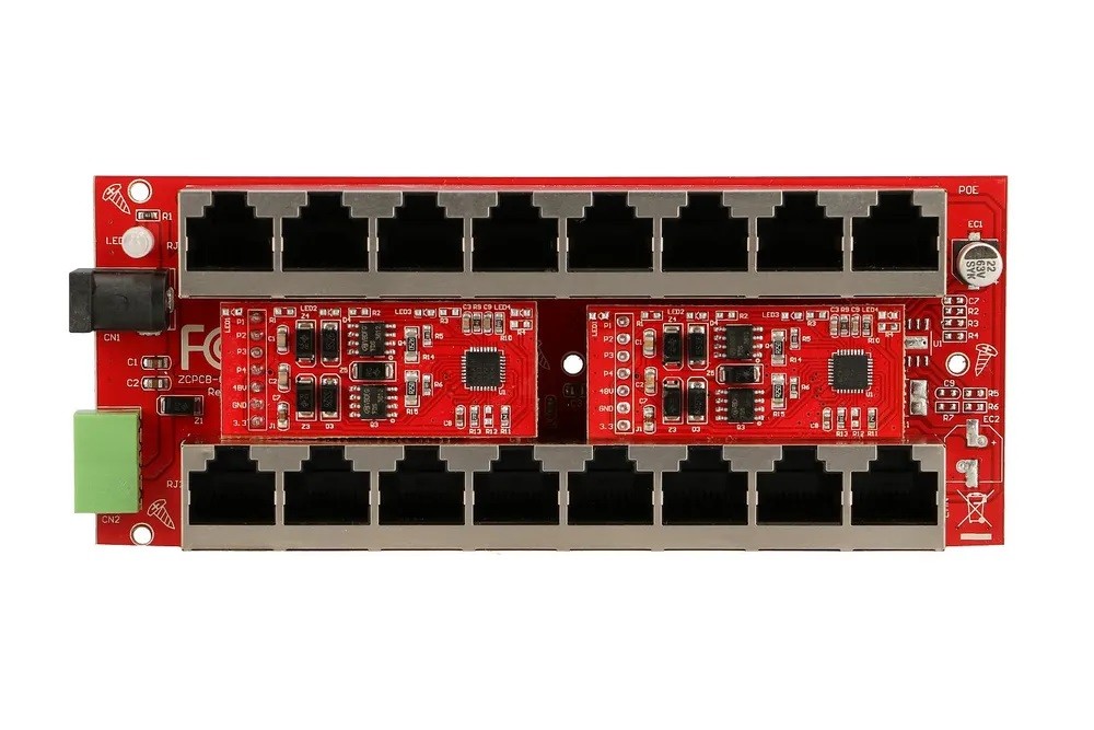 PoE Injector 8 x 1000Mb/s RJ45 Extralink - obrazek 3