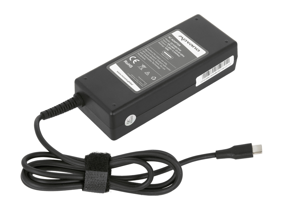 Zasilacz sieciowy do laptopa USB Type-C 90W Czarny