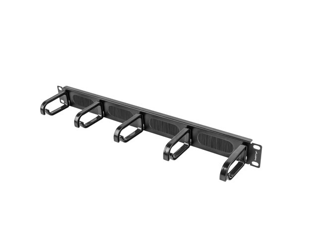 Organizer kabli 19'' 1U Typ B czarny Lanberg - obrazek 2