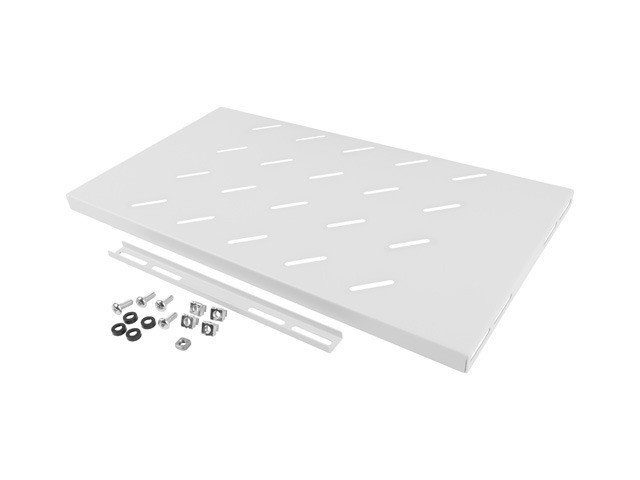 Półka do szaf rack 19'' 500 x 280 mm Szara Lanberg - obrazek 2