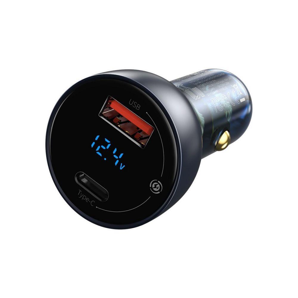 Ładowarka samochodowa USB Type-C + USB 65W PD QC 3.0 Baseus
