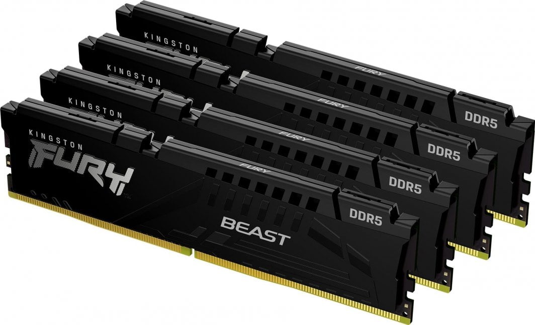 DIMM PC-5600 DDR5 128GB Kingston KF556C40BBK4-128 Fury Beast **4 x 32GB**