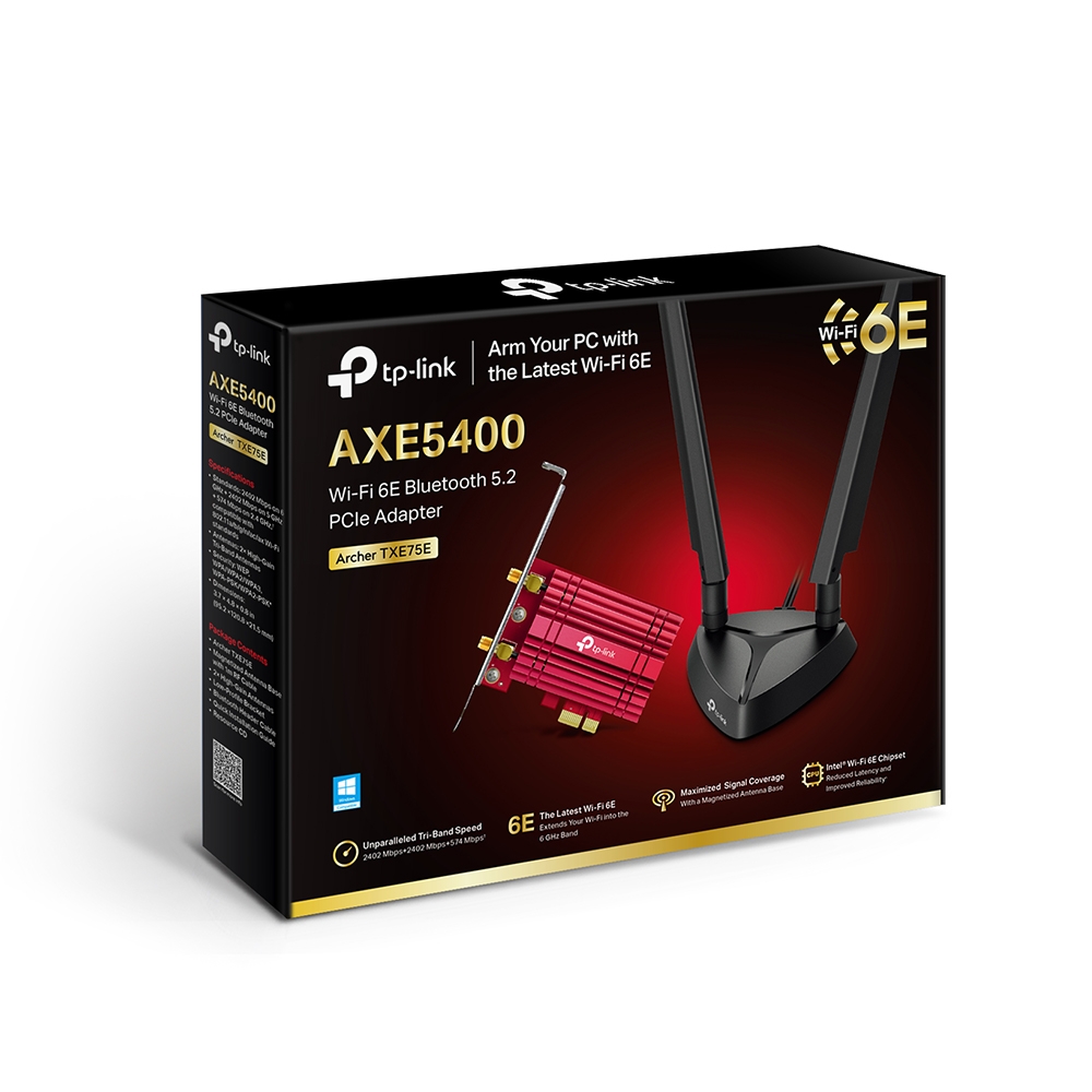 Bezprzewodowa karta sieciowa PCI Express Wi-Fi 6E AX5400 TP-Link Archer TXE75E Bluetooth 5.3 - obrazek 3