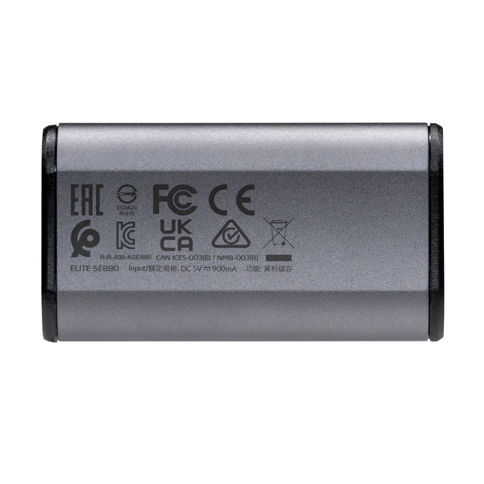 SSD USB 3.2 Type-C USB A 500GB Adata Elite SE880 Szary - obrazek 2