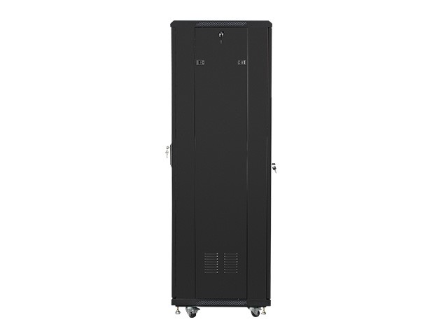 Szafa stojąca rack 19" 37U 600x600mm czarna (drzwi przednie szklane) Lanberg - obrazek 3