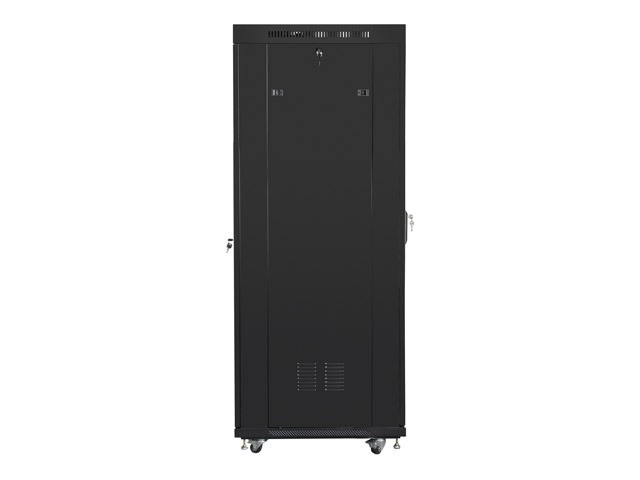 Szafa stojąca rack 19" 37U 600x800mm czarna (drzwi przednie szklane) LCD Lanberg - obrazek 4