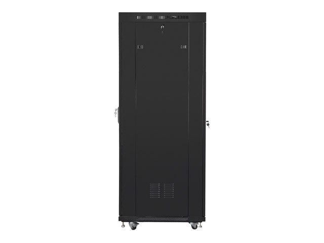 Szafa stojąca rack 19" 37U 600x800mm czarna (drzwi przednie szklane) LCD Lanberg - obrazek 3