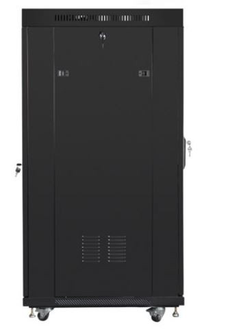 Szafa stojąca rack 19" 37U 800x1000mm czarna (drzwi przednie szklane) LCD Lanberg - obrazek 4
