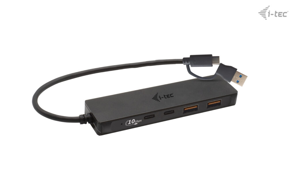 HUB USB-C/USB-A 4 portowy 2xUSB-C 2xUSB 3.0 i-tec - obrazek 5