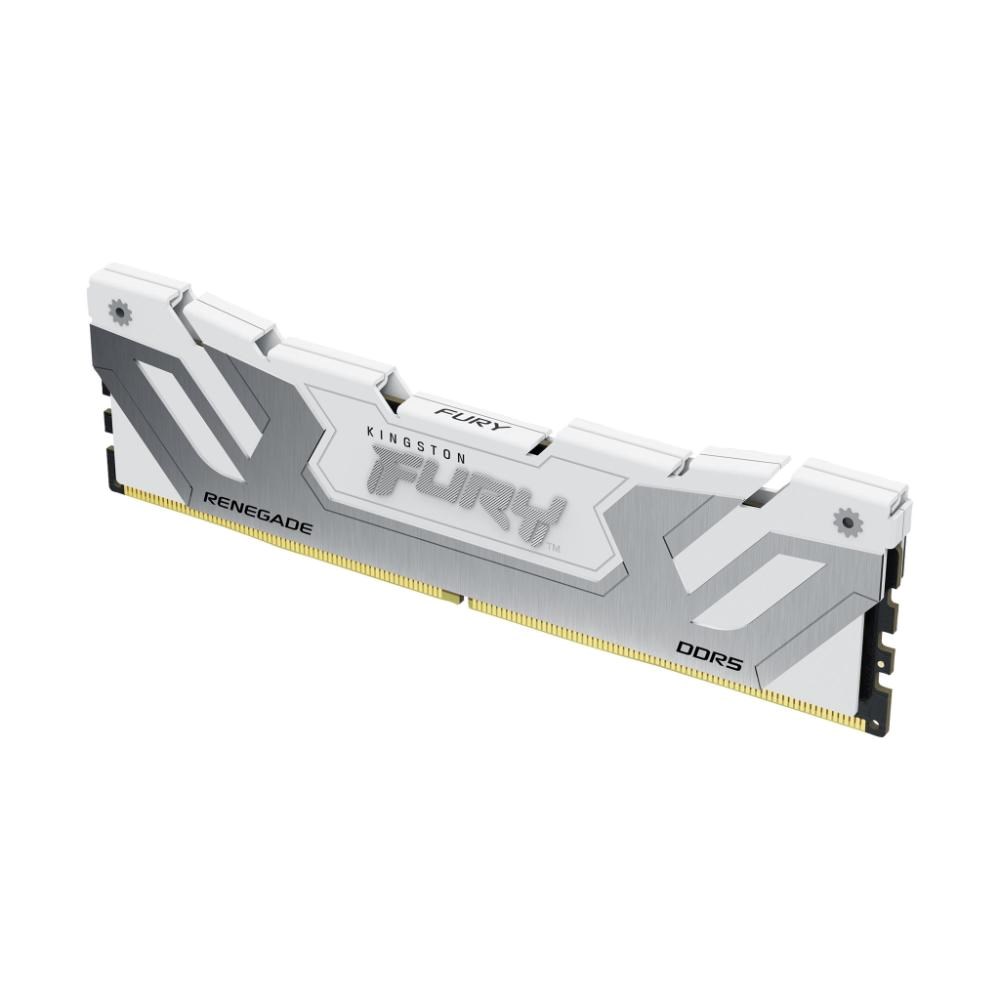 CUDIMM PC-8400 DDR5 24GB Kingston KF584CU40RS-24 Fury Renegade White XMP