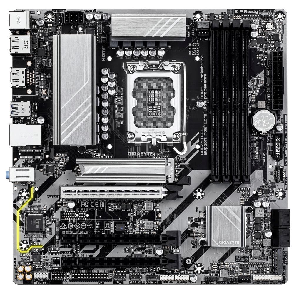 Płyta Socket LGA1851 Gigabyte B860M DS3H - obrazek 2