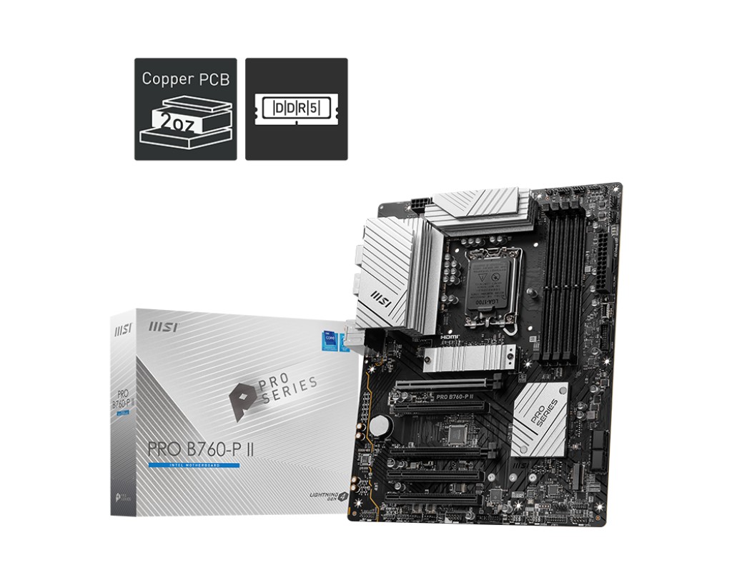 Płyta Socket LGA1700 MSI PRO B760-P II