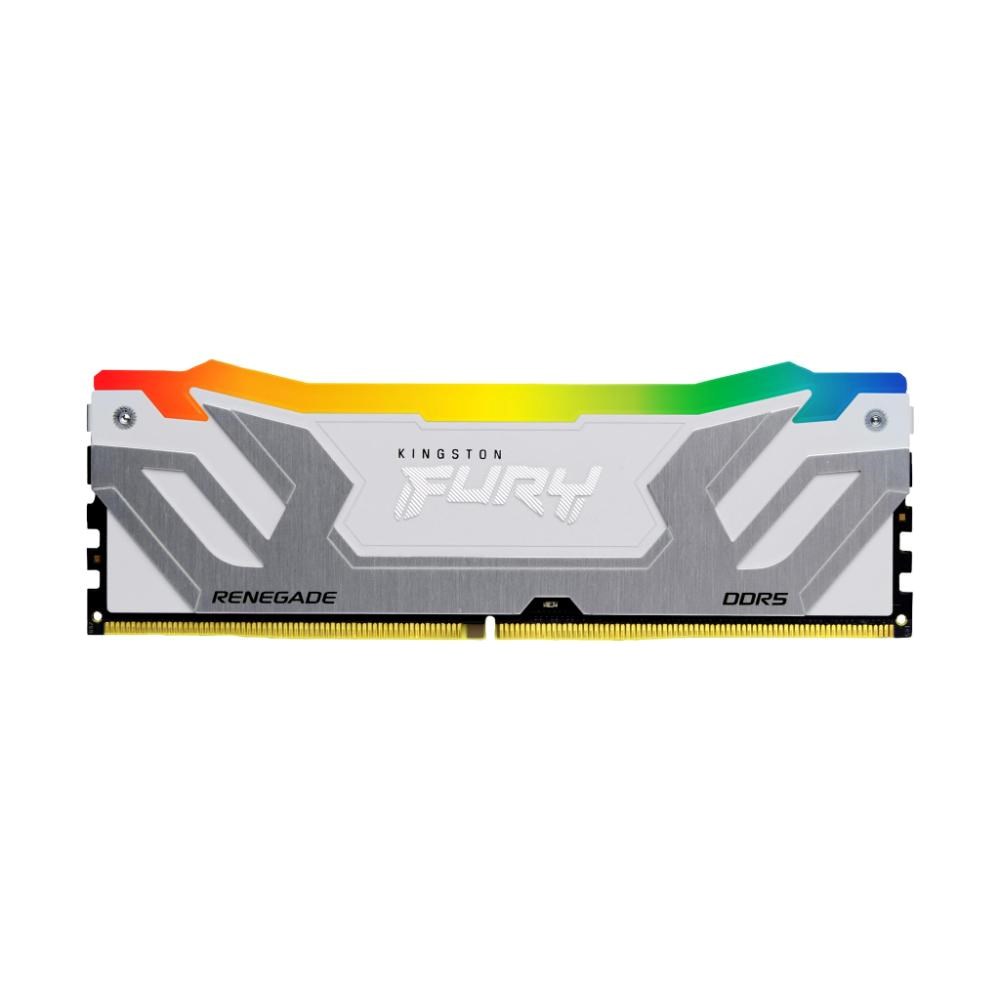 CUDIMM PC-8400 DDR5 24GB Kingston KF584CU40RWA-24 Fury Renegade RGB White XMP