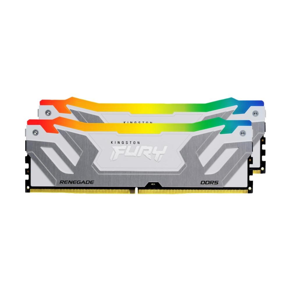 CUDIMM PC-8400 DDR5 48GB Kingston KF584CU40RWAK2-48 Fury Renegade RGB White XMP **2 x 24GB**