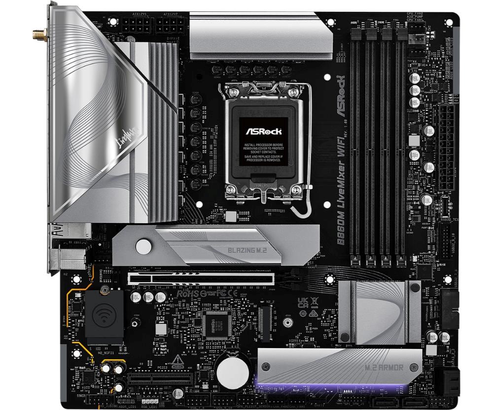 Płyta Socket LGA1851 ASRock B860M LiveMixer WiFi - obrazek 3