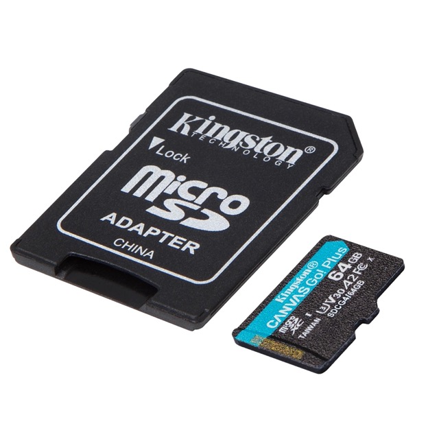 - karta pamieci MicroSD 64GB SDXC Kingston Canvas Go! Plus 200MB/100MB + Adapter SD! - obrazek 3