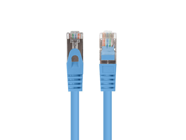 Kabel RJ45/RJ45 1 m Patchcord Kategoria 6 Niebieski Lanberg - obrazek 2