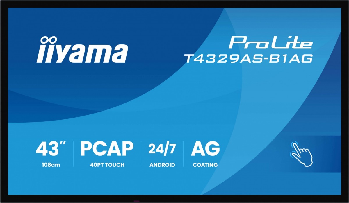 Monitor dotykowy 43" iiyama ProLite T4329AS-B1AG