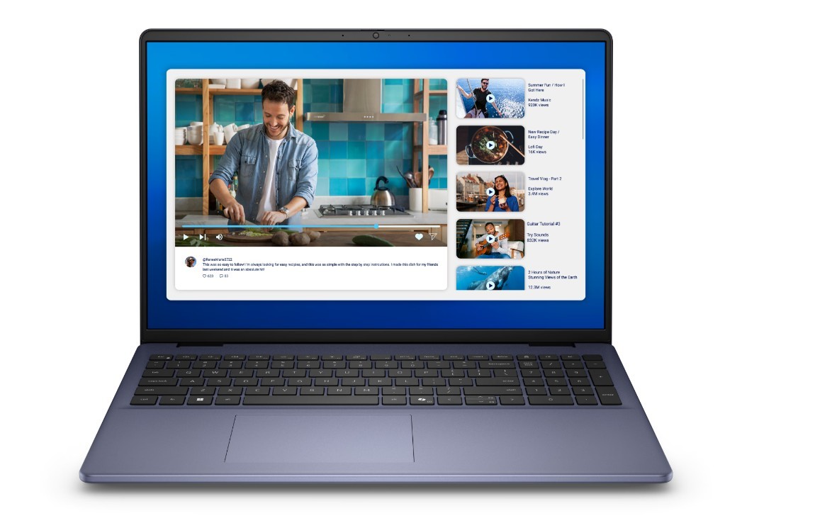 Laptop Dell 16 DC16251 16" WUXGA Core 7 150U 16GB 512GB SSD MS Windows 11 Professional Midnight Blue