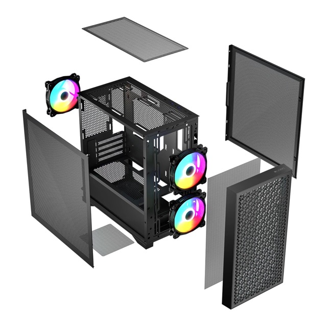 Obudowa Logic Dart Pro ARGB MINI Czarna - obrazek 5