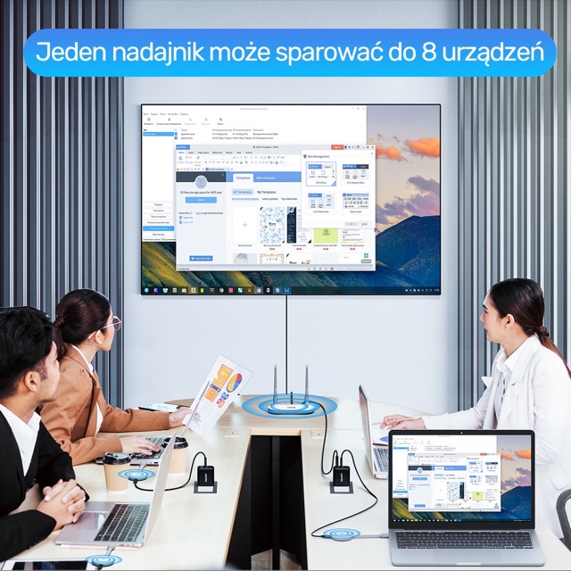 Bezprzewodowy Extender HDMI do 50m Full HD Unitek - obrazek 3