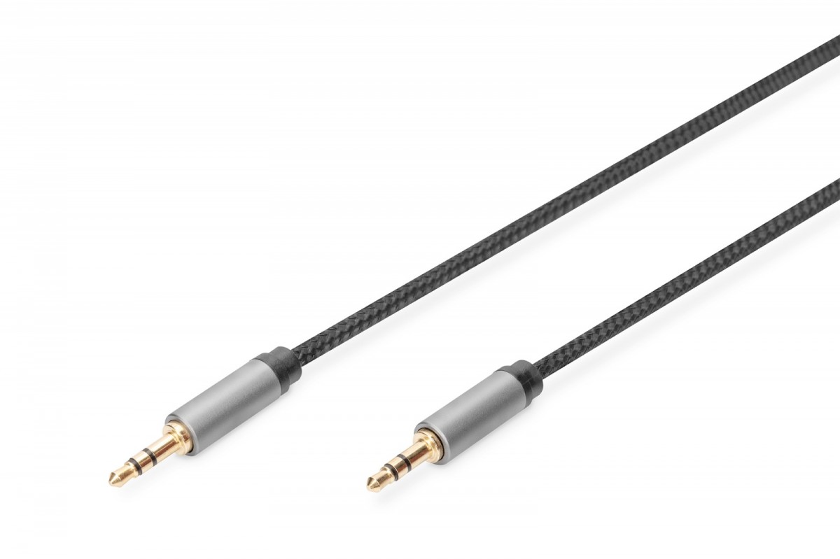 Kabel Audio Mini Jack Stereo męski na Mini Jack Stereo męski 3.0m Digitus