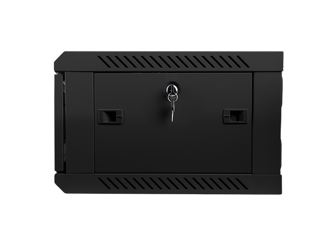 Szafa wisząca rack 19'' 4U 600x450mm czarna (drzwi przednie szklane) Langberg - obrazek 4