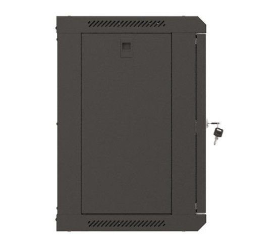Szafa wisząca rack 19'' 9U 540x350mm szara (drzwi przednie szklane) Langberg - obrazek 4
