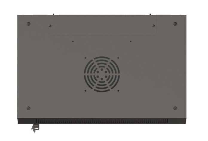 Szafa wisząca rack 19'' 9U 540x350mm szara (drzwi przednie szklane) Langberg - obrazek 5