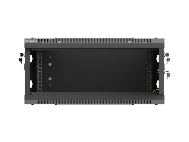 Szafa wisząca rack 19'' 4U 600x450mm szara (drzwi przednie metalowe) Langberg - obrazek 2
