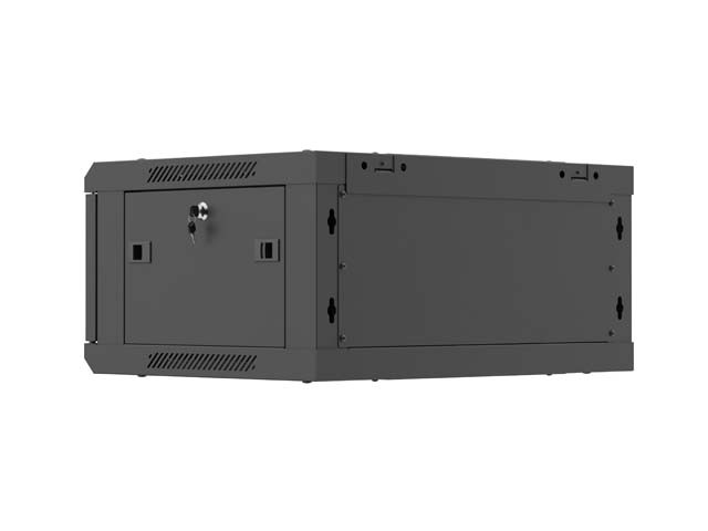 Szafa wisząca rack 19'' 4U 600x450mm szara (drzwi przednie metalowe) Langberg - obrazek 3
