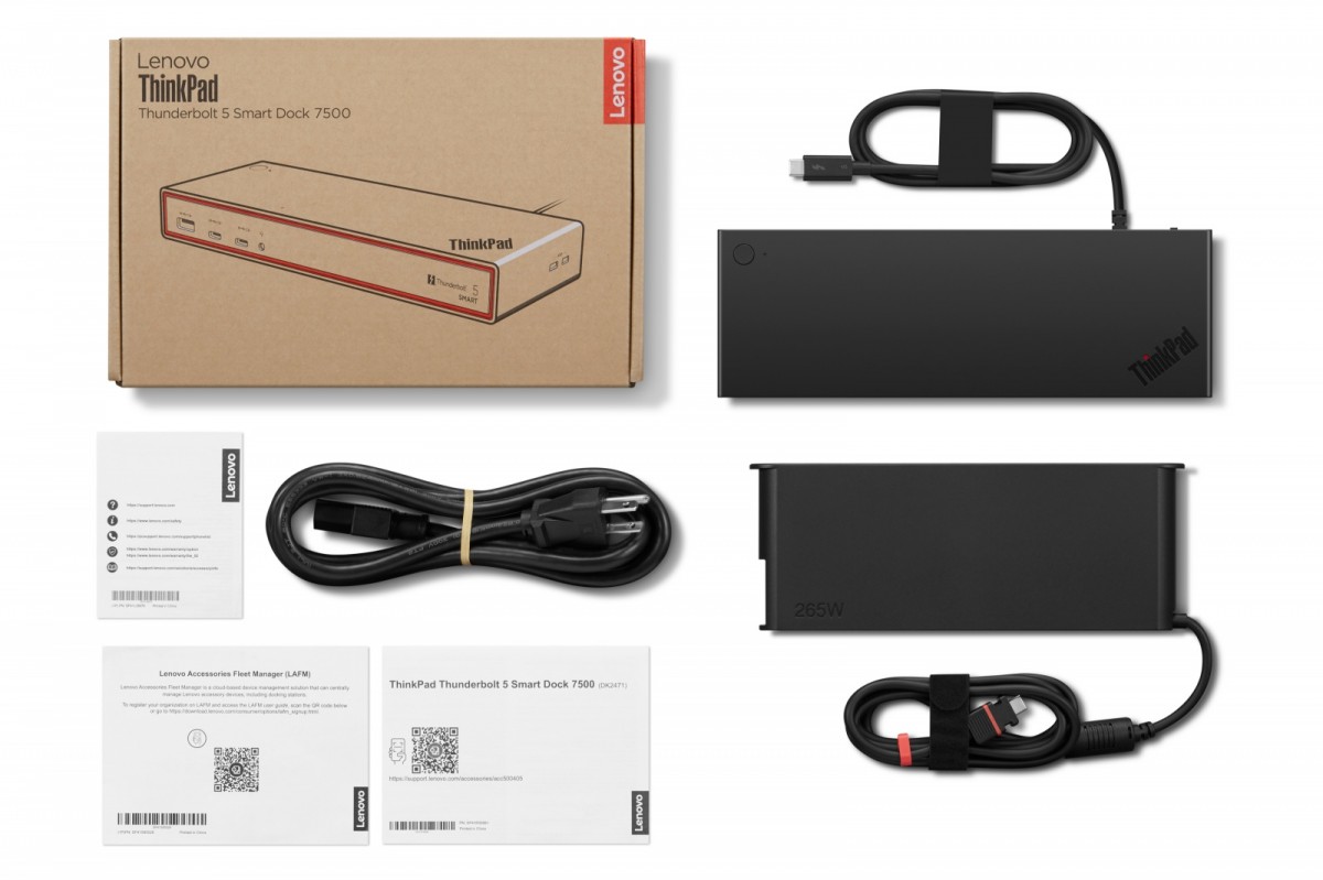 Stacja dokująca Lenovo ThinkPad Thunderbolt 5 Smart Dock 7500 265W - obrazek 5