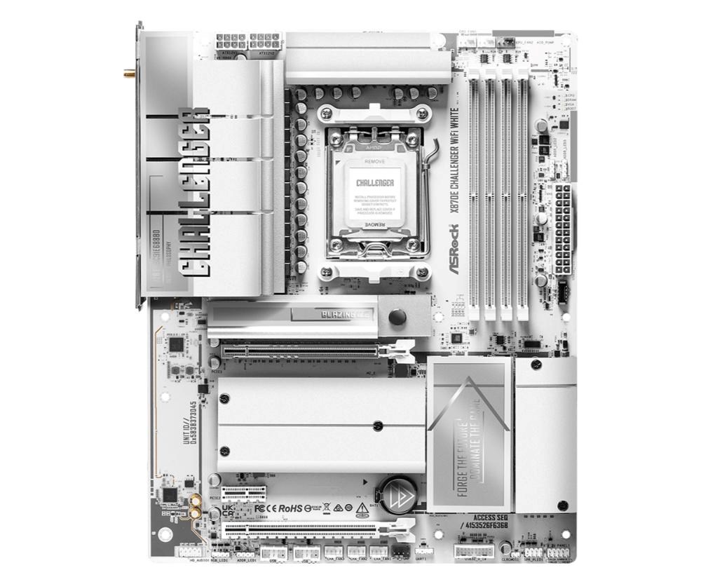 Płyta Socket AM5 ASRock X870E Challenger WiFi WHITE - obrazek 3